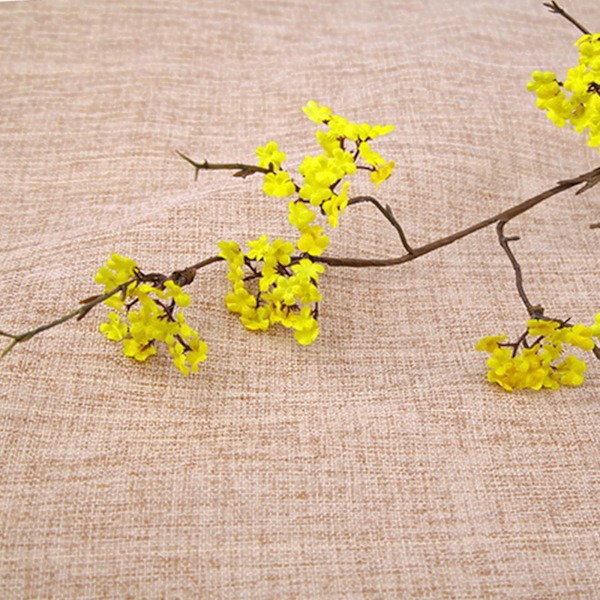 (Ingen vas)Konstgjorda körsbärsblommor Rottinggrenar Heminredning 87 cm Simulering DIY-buketter Att göra falska växter White