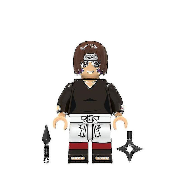 Barnmonteringsleksak Naruto-serien Uchiha med Tukakashi-minifigurblock