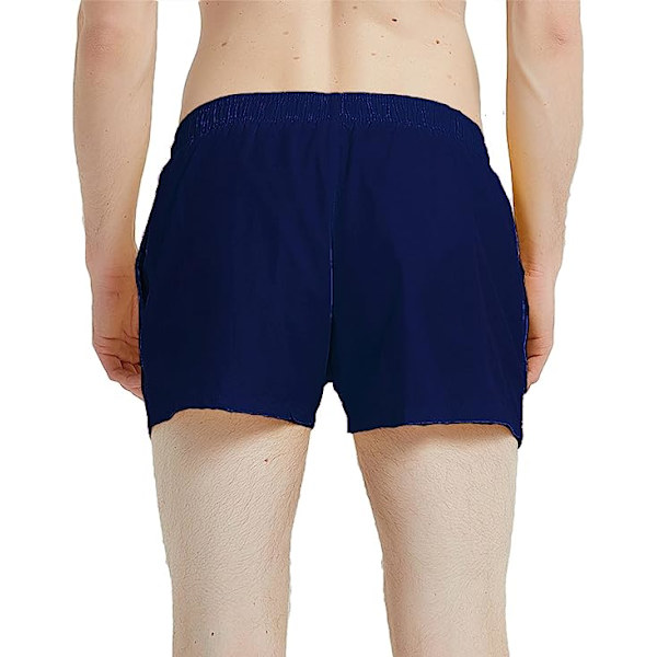 Badebukse for menn 3" svømmeshorts Quick Dry strandshorts med nettingfôr