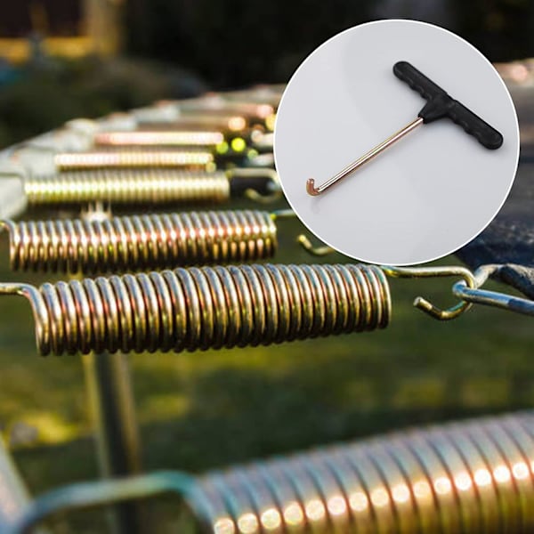 Trampoline fjäderverktyg avdragare krok metall tält pinne studsmatta pinne puller dra studsmatta tillbehör