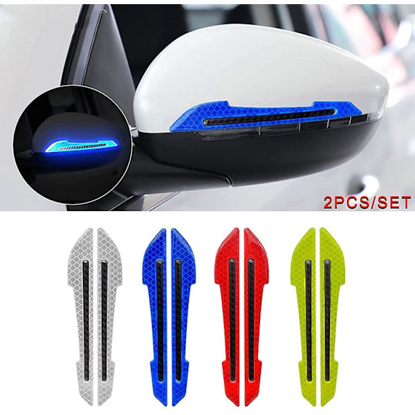 2kpl / set Auton taustapeili Heijastavat Tarrat Auto Styling Yöajoturvallisuus Varoitus Oven Häntä Heijastin Auton tarvikkeet| | 2pcs Red