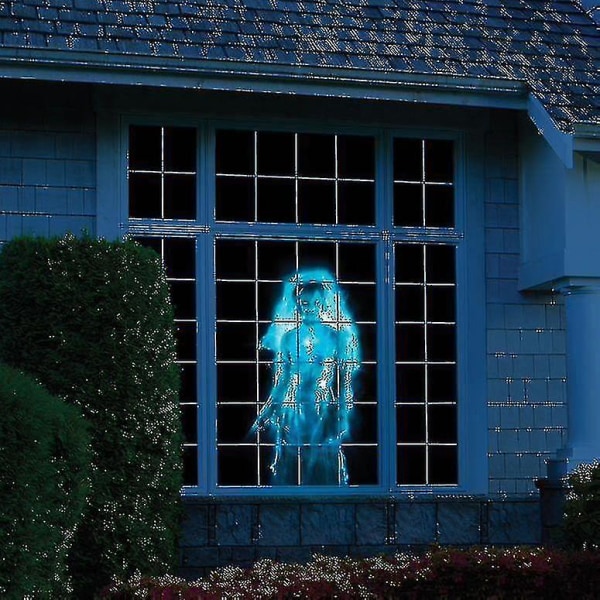 Window Wonderland -projektori Halloween- ja joulunäytöille Laser Dj -lavalamppu Kohdevalot Ghost