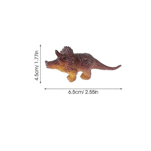 Mini dinosaurlegetøj dinosaurfigur til dekoration 1 sæt assorterede farver