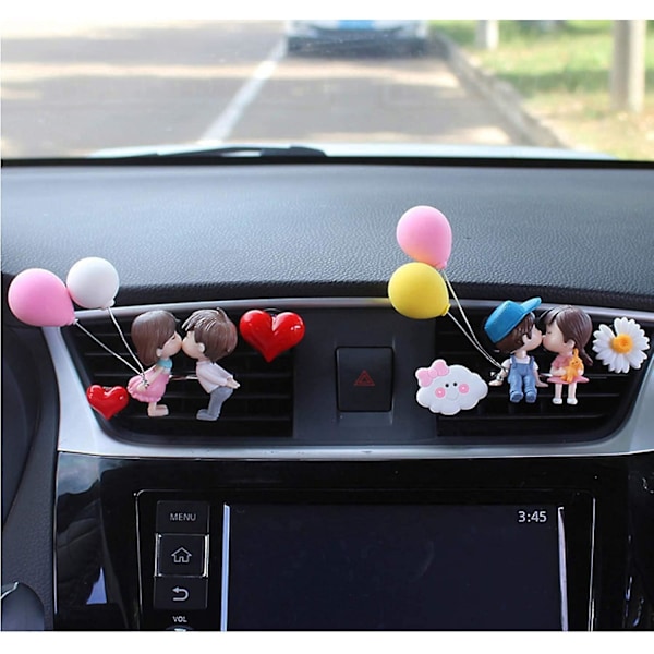 Creative Car Air Outlet Parfymklämma Par Dekoration Aromaterapi Luftkonditionering Dekorationer Bilinteriörtillbehör Inredning|ornament| 6