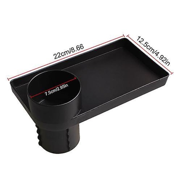 Bærbar bilkoppholder Festbar måltidsbrett Utvidet bord skrivebord 360 Roterbar justerbar bilmatbrett koppholder Expander|drikkeholdere| C