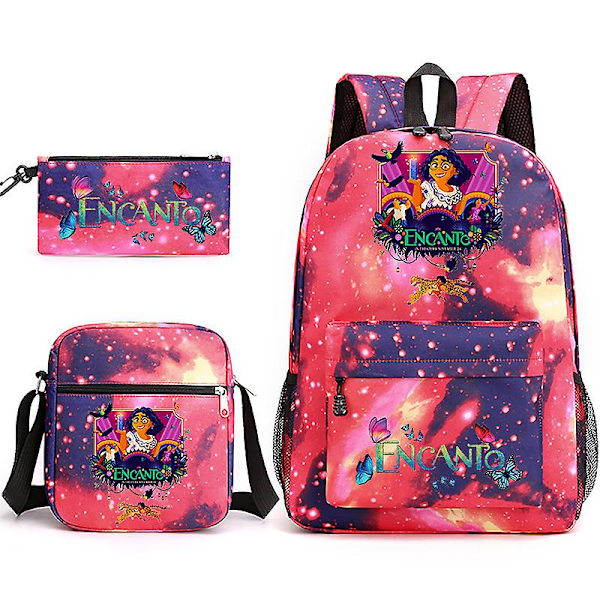 Encanto Mirabel Madrigal-olkalaukku + case + reppu Carnival Child Lahja Only satchel