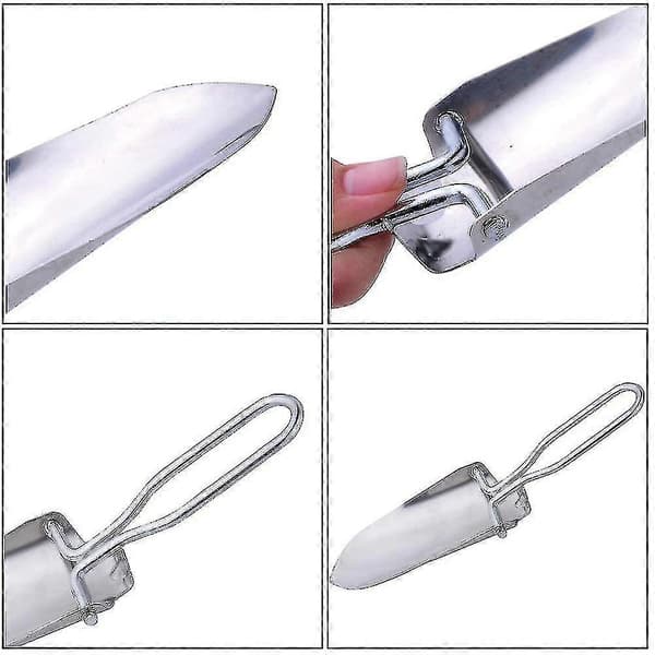 mini sammenleggbar spade rustfritt stål hagespade planting, omplanting, luking, hagegaver