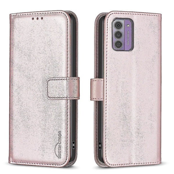 Case Nokia G42 Magneettiselle Lompakon Flip- cover , jossa on korttipidikepaikat. Yhteensopiva Nokia G42 case kanssa Pink
