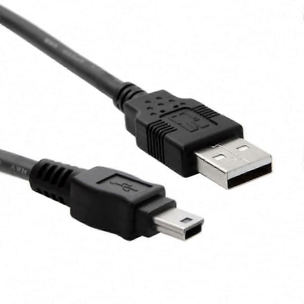 10ft PS3 Controller Opladerkabel til Playstation 3 Trådløs DualShock CECHZC2U USB Opladerledning Black
