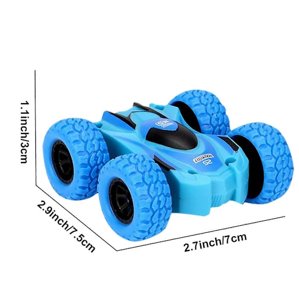 Kuuma leluajoneuvosetti Leluautot Kaksipuolinen Inertia-auto 360 astetta pyörivä Stunt-leluauto taaperoille, 1058 C
