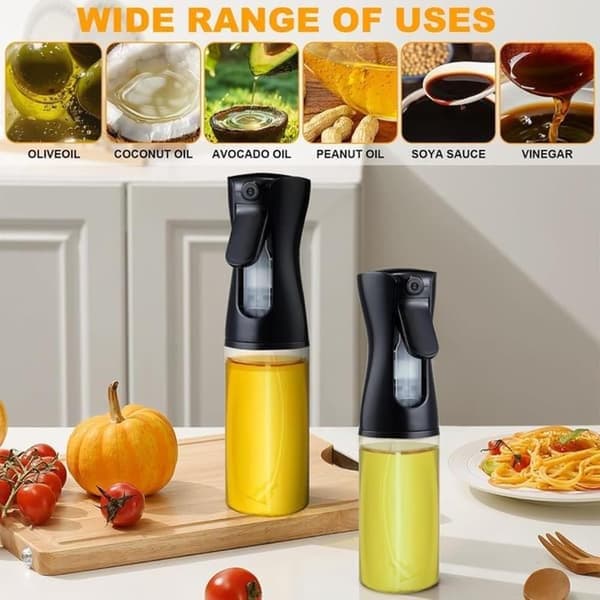 Glassprayflaska för olja/vinäger 200 ml 20cm