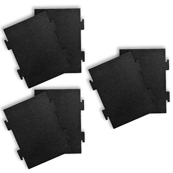 6-pakning aktiverte kullfiltre for erstatning for og over rekkevidde mikrobølger KMLS311HS, WML55011HS Black
