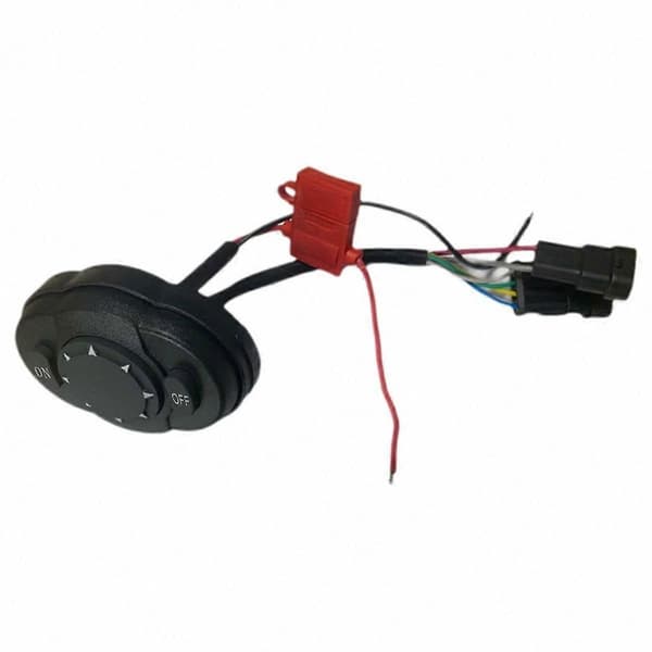 12V kontrolpanel med joystick og kabel til maritim søgelys spotlys Black