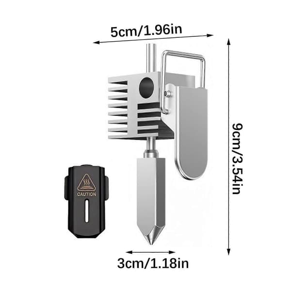 0.2/0.4/0.6/0.8 mm 3D-printer Hotend Printhode for SPARKX I7 3D-printertilbehør Hotend Varmeblokkmontering Varmetemperatur 0.2 mm 0.2mm