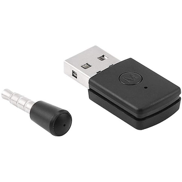 PS4 Bluetooth Adapter - Mini USB 4.0 Bluetooth Headset Adapter Mini Trådløs Mikrofon Bluetooth Dongle USB Adapter til PS4 Trådløst Headset