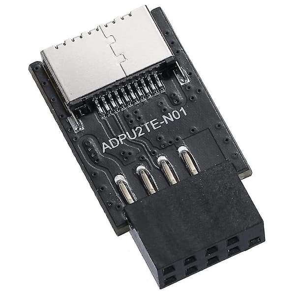 USB 2.0 Frontpanel Header USB 9-ben til USB 2.0 Type-E Intern Adapter Bundkort Stikadapter