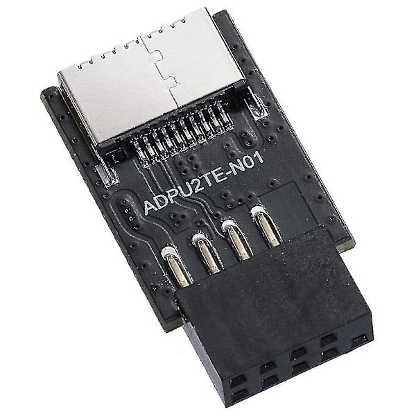 USB 2.0 frontpanelhode USB 9-pin til USB 2.0 Type-E intern adapter hovedkortpluggadapter