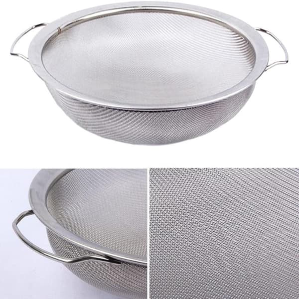 Maling Sil Mesh, Malingfiltre i rustfritt stål, 30 cm gjenbrukbart malingsemulsjonsfilter, 60-Mesh (sølv)