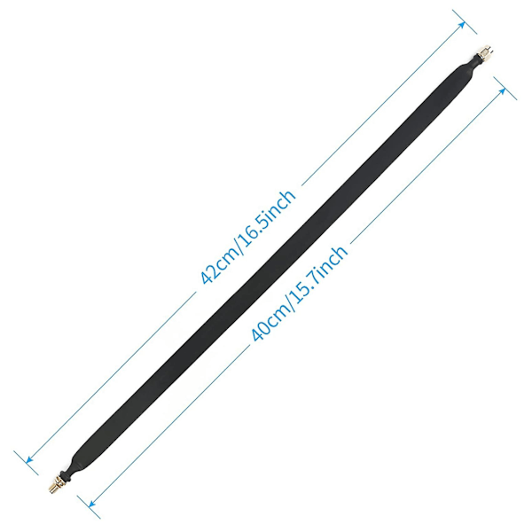2 stk Lora Flat Cable Sma Hann til Sma Hunn Vindu og Dør Gjennomføring Koaksialkabel Forlengelse Adap As Shown