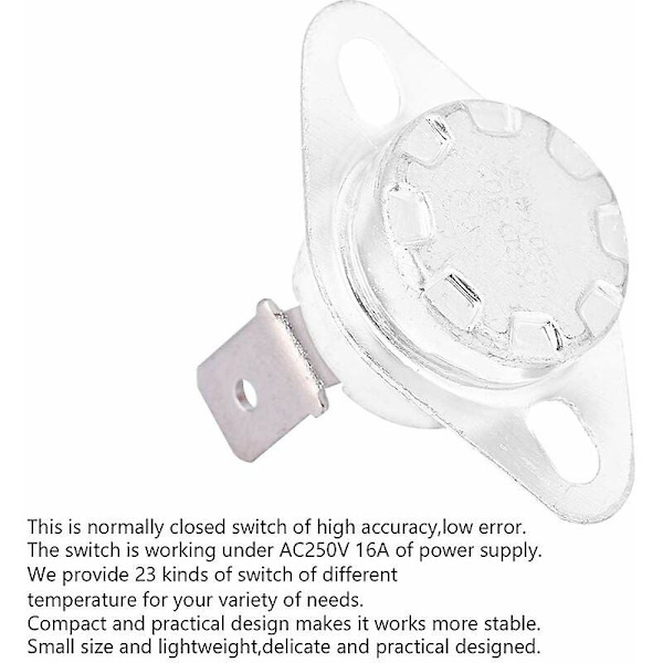 Ksd302 250v 16a Thermal Switch 75/167, Switch Temperatur Control Termostat, Normally Closed (75)