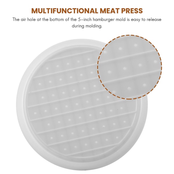 Burger Press Hamburger Patty Maker, sopii parhaiten hampurilaisen valmistussarjaan, hampurilaispihvikeitin grilliin