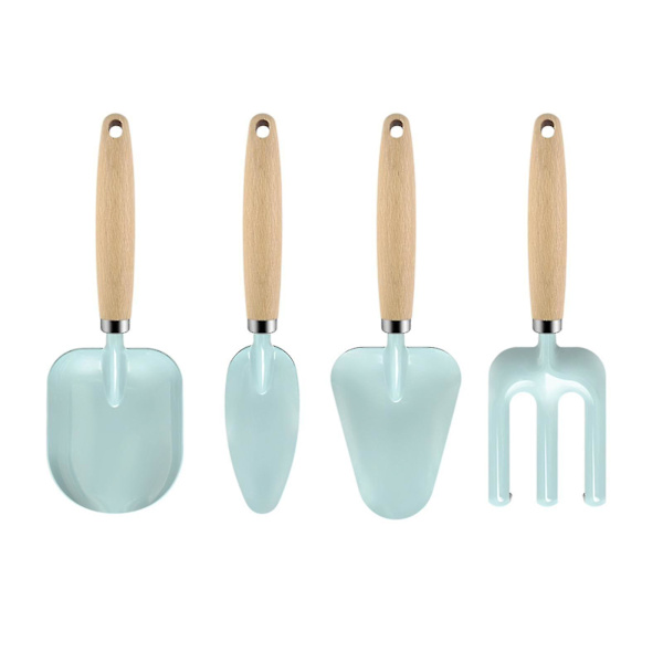 Set, mini 4 kpl käsilastalla, siirtolapiolapio set lapselle Blue
