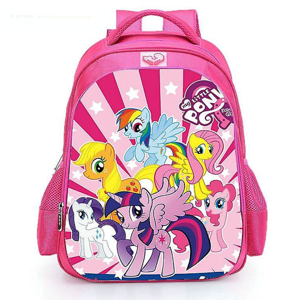 Pink My Little Pony Skolesekk Barn 16 Tommer Elev Unicorn Skoleveske For Tenåringsjenter Uformell reiseveske Sekk Dagspakke as picture11