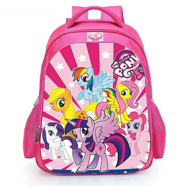 Pink My Little Pony Skolesekk Barn 16 Tommer Elev Unicorn Skoleveske For Tenåringsjenter Uformell reiseveske Sekk Dagspakke as picture2