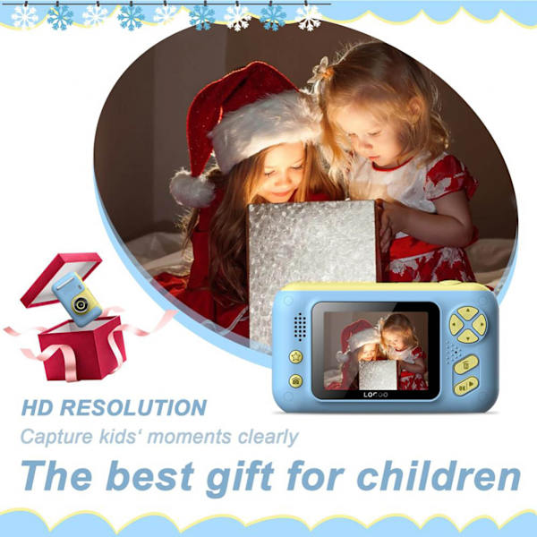 Barnekamera med flip-up linse for selfie, HD digitalkamera for 3 4 5 6 7 8 år gamle jenter Bursdagsgaver Pink One Size