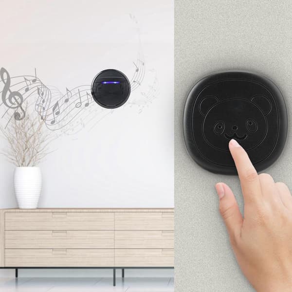 Wireless Waterproof Dog Doorbell with Touch Button 2 Transmitters 1 Receiver EU{hw}