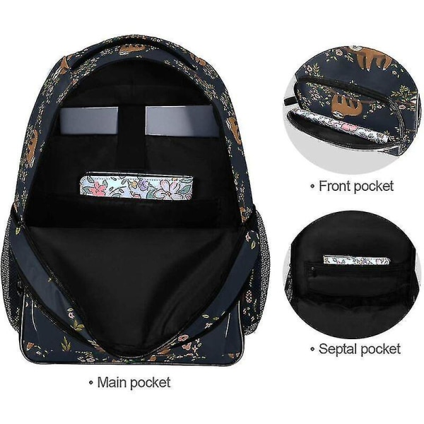 Skolväska För flickor Pojkar,söt sengångare på gren Ryggsäck Bokväskor Resväska Casual Daypack Ryggsäck För Student Tonåringar Barn