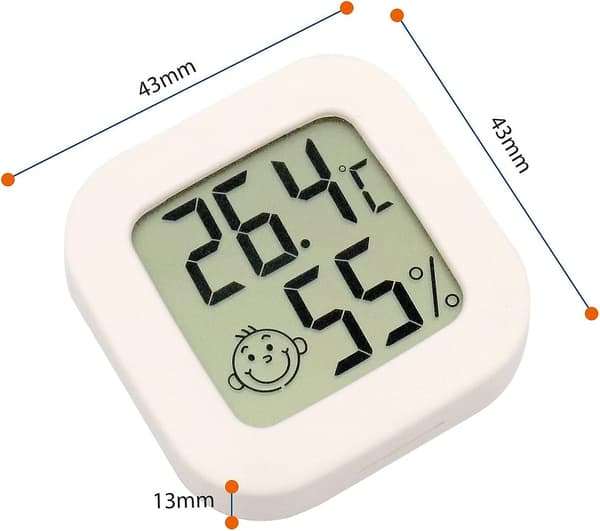 3 stk. Mini Digitalt Indendørs Termometer Hygrometer Fugtighed Temperatur LCD Display Bluetooth Sensor Trådløs