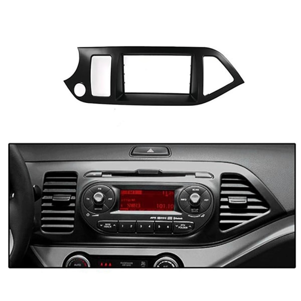 2din Car Radio Fascia Til Picanto / Morning Stereo Dash Kit Fit Installation Trim Facia Face Plate