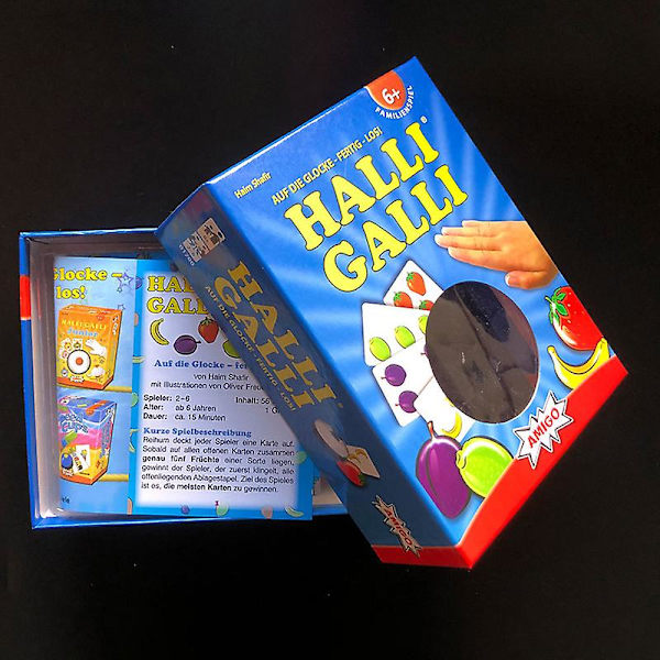 Fuldt engelsk Halli Galli Brætspil Trading Færdigheder Familiefestspil Shytmv