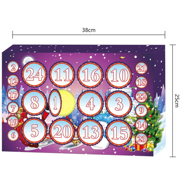 Juladventskalender DIY Fluffy S lime Kit -kalenteri