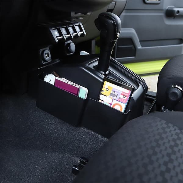 Bil Gear Shift Opbevaringsboks Organizer Til Jimny 2019 2020 2021 2022 Tilbehør Sort