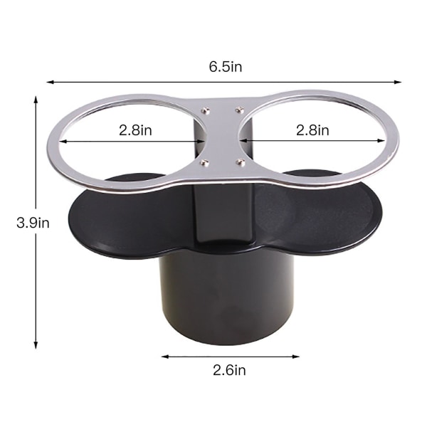 Universal Double Holes -autojuomatelineet Auton kiinnitysteline Pullo Juomakahvin organizer Auton sisustustarvikkeet|juomatelineet|