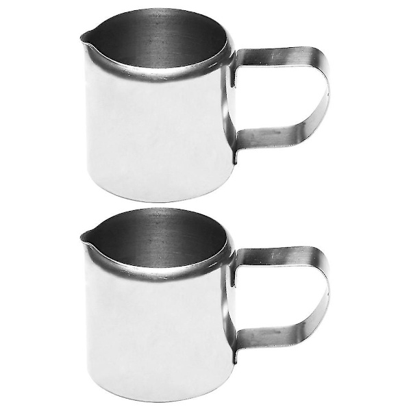 2 stk Prymal Kaffeflødekande Flødekande Espressokande Honningkande Køkkentilbehør Stål Flødekande