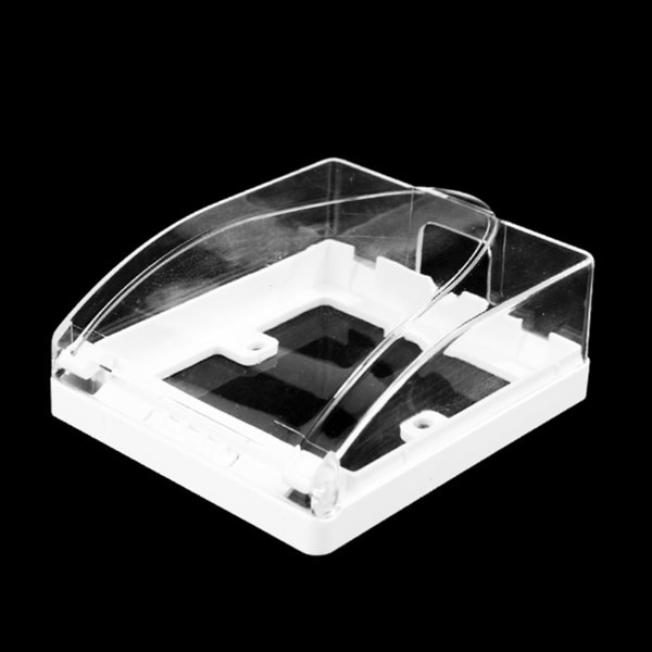 86 Tyyppi Kytkin vedenpitävä laatikko Pölytiivis roisketiivis kestävä power cover kylpyhuoneeseen Transparent