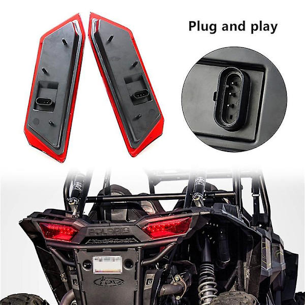 Rzr Turbo 1000 Xp 900 S 2014-2019 Led-takavalon merkkivalon jarrulamppu musta