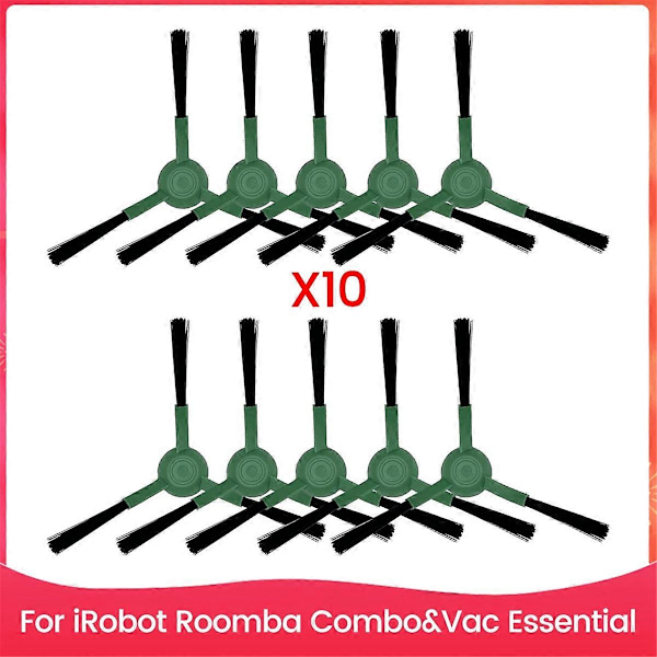 10 stk. sidebørster til iRobot Roomba støvsuger As Shown