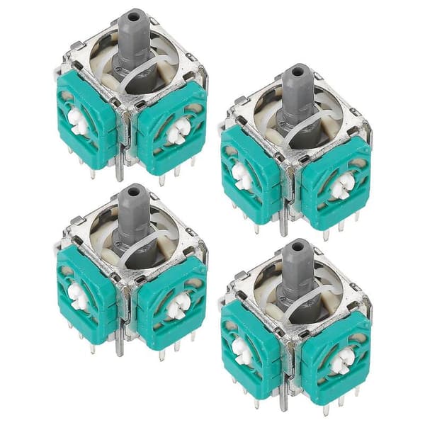 4 stk. 3D Analog Potentiometre Joystick Tommelfingergreb Erstatningscontrollere til XBOX One