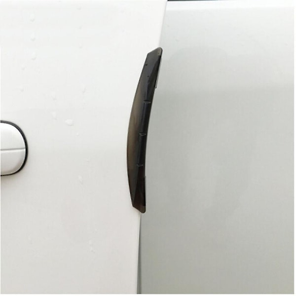 4 stk/sett Auto Dør Kantbeskyttere Trim Støping Beskyttelse Strip Bil Stickers Anti Scratch Bil Crash Barriers Dør Beskytter Kollisjon| | Transparent set