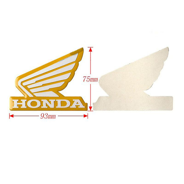4 färg metall motorcykel dekal Tillbehör för Honda Pcx125 Pcx150 Cbr600rr Cb1000r Cb650f Vfr1200 Universal Moto Sticker Delar| | Red