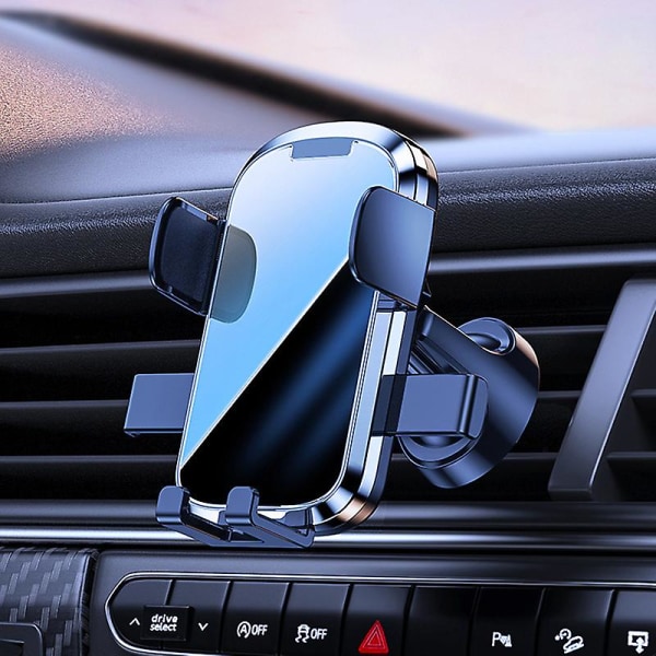 Universal telefonhållare i bil Mobilhållare Luftventil Krok Clip Biltelefonhållare för Iphone Xiaomi Samsung Mobiltelefon Support - Universal Car Brack Mirror Silver