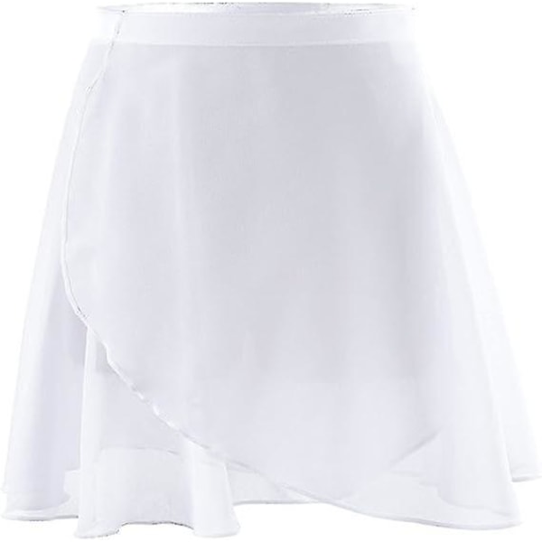 (best)Chiffon Tutu Tutu Justerbar hvit størrelse L (størrelse 140-165) Dansekostymer for jenter og kvinnerAA
