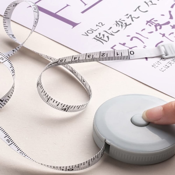 Måttband, dubbelsidigt mjukt måttband för skräddare kroppsmått och mätmaterial (60 tum / 150 cm & 6 stycken i 1 set)