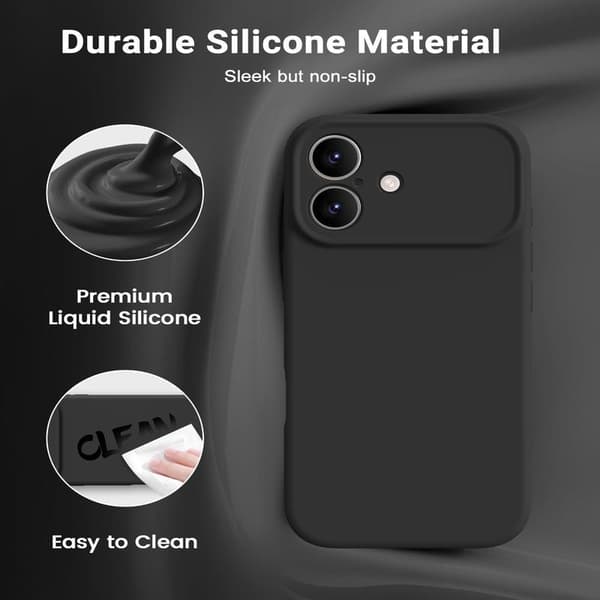 Silikonskal för iPhone 17 | Militärklassad, falltålig