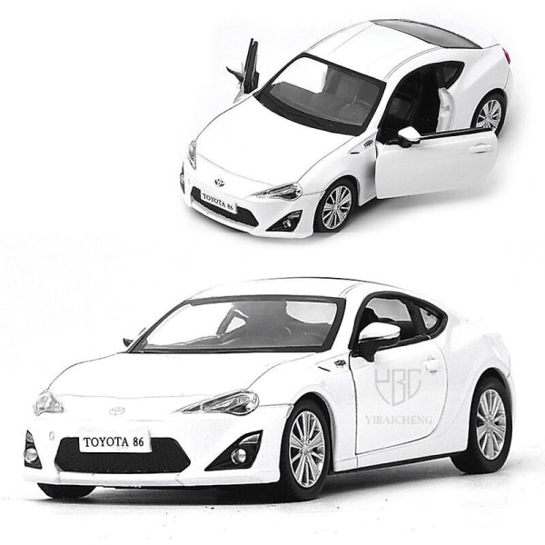 1/36 Legering Diecast modellbil Toyota Gt86 Metall sportsbil leketøy Trekk tilbake 2 dører Statisk modell samling kjøretøy leker for gutter Red No Box