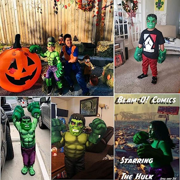 Supersankari Kädet Käsineet Supersankari Lelu Nyrkit Lapset Pehmeät Pehmot Supersankariasusteet Cosplay pojalle Halloween-syntymäpäivälahja (1 pari)